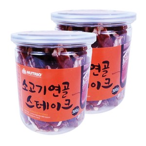 뉴트리오 스테이크 반려견 간식, 소고기연골맛, 300g, 2개