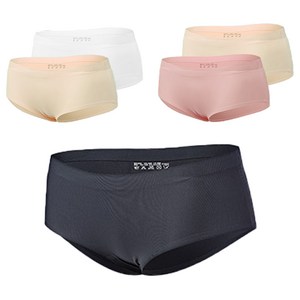 푸딩 여아용 주니어 심리스 삼각팬티 블랙 + 화이트 + 스킨 2p + 피치