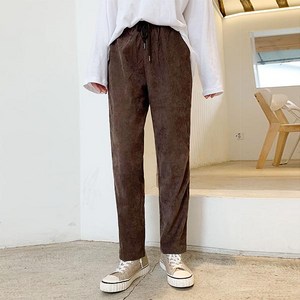 오키진 여성용 프링코듀밴딩팬츠