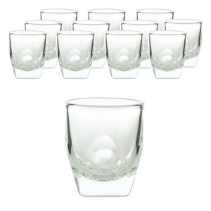 삼호유리 럭키글라스 그루브 샷잔 소주잔 46ml LG-440902, 12개