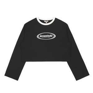 스파오 여성용 accentedo 크롭 긴팔 티셔츠