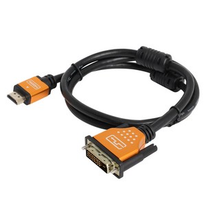 엠비에프 DVI to HDMI 골드 메탈 케이블 MBF-DMHMG030, 1개, 3m