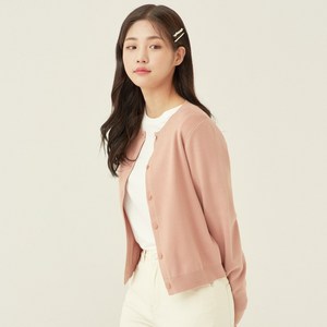 로엠 여성용 베이직 R넥 가디건