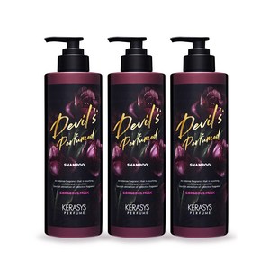 케라시스 데빌스퍼퓸 샴푸 고저스머스크, 500ml, 3개