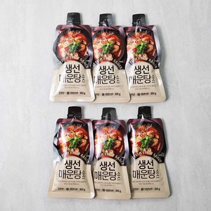 주비푸드 생선 매운탕 소스, 100g, 6개