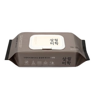 살림미학 물걸레 청소포 대형 25매, 1개