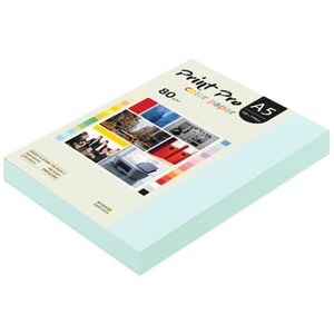 종이문화 프린트 프로 칼라 복사용지 No 15 아쿠아블루 80g, A5, 250개