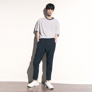 폴햄 남성용 쿨맥스 TR 슬림핏 히든밴딩 슬랙스 PHA2PP1032, NV