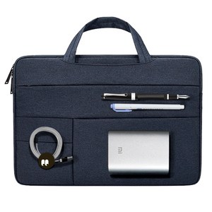 디스트 젤리코코 노트북 파우치 + 핀버튼 2종 세트, 파우치(네이비), 핀버튼(A, B)