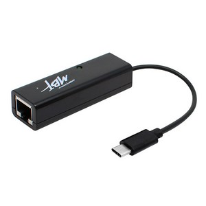 엠비에프 USB2.0 C타입 유선 랜카드 노트북용, MBF-CLAN20BK(블랙)