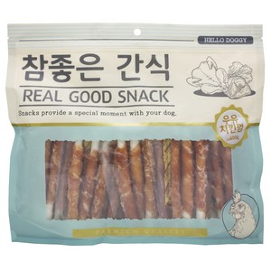 헬로도기 강아지 참좋은 간식, 우유치킨껌, 600g, 1개