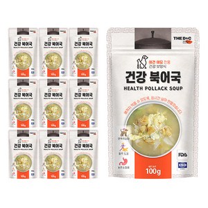 더독 건강 백숙 시리즈 파우치, 북어국, 100g, 10개