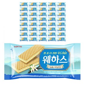 롯데제과 웨하스 바닐라맛, 50g, 40개