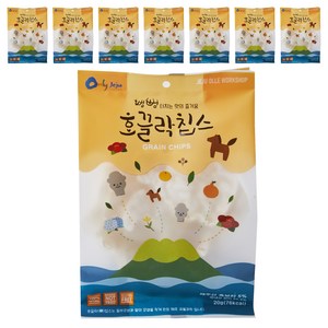 제주마미 호끌락 칩스 뻥튀기, 20g, 8개