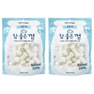 헬로도기 강아지 참좋은껌 실타래 S 18p, 우유맛, 135g, 2개