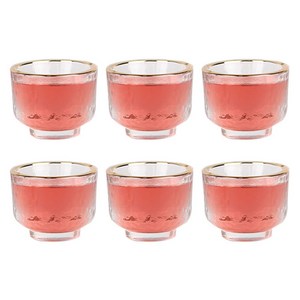 마시피렌체 골드림 술잔, 혼합색상, 6개