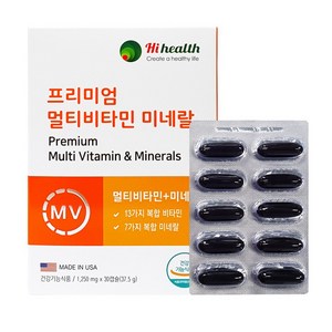 하이헬스 프리미엄 멀티비타민 미네랄, 30정, 1개