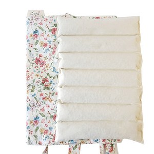 수미인 팥찜질팩 + 주머니 세트 대형 화이트플라워, 1세트