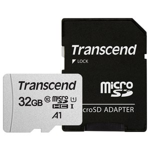 트랜센드 마이크로 SD카드 300S-A, 32GB