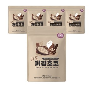 또또맘 리얼 퍼핑 유아과자 25g, 초코맛, 5개