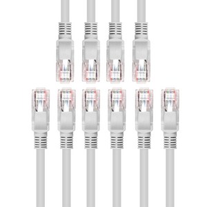 넥스트링크 UTP CAT.6 1G 랜케이블 인터넷 랜선 1M, 혼합색상, 5개
