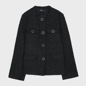 미쏘 여성용 트위드 라운드넥 자켓 JKA312G RE