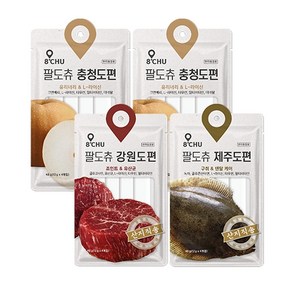 팔도츄 짜먹는 강아지 간식 48g x 4종 세트, 충청도편, 강원도편, 제주도편, 1세트