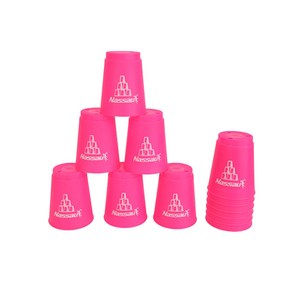 낫소 스포츠스택 스마트컵 스피드컵쌓기 12p, 핑크