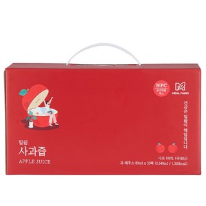 밀팜 사과 순수 착즙, 33개, 80ml