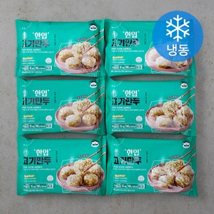 싱글팩토리 한입 고기만두 (냉동), 168g, 6개