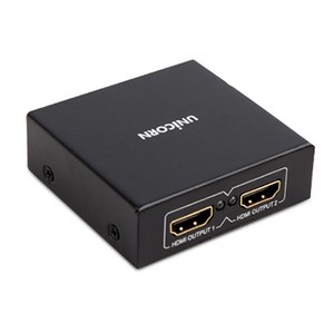 유니콘 HDMI 2포트 분배기 ST-200HD, 혼합색상, 1개