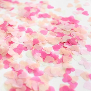 이베이비랜드 하트 컨페티 꽃가루 10g, 아이보리 + 피치 + 연핑크 + 진핑크, 1개