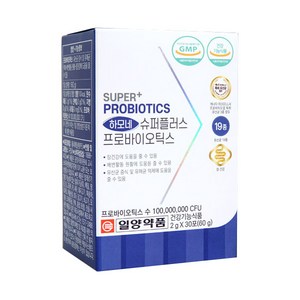 일양약품 하모네 슈퍼플러스 생 유산균 프로바이오틱스 30p, 60g, 1개