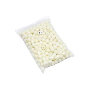 파티드레싱 캔디컬러 구슬 250g 12mm, 아이보리, 1개