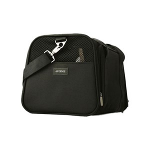 식스센스 캐리백 애견 확장형 이동장 기내겸용, 블랙, 1개