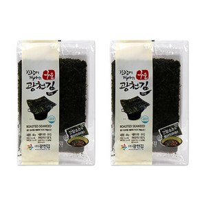 광천김 간장에 찍어먹는 구운 파래 전장김 10g x 3p + 간장소스 6g x 6p, 132g, 2세트