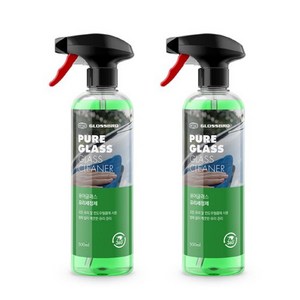 글로스브로 퓨어글래스 차량용 유리 세정제, 500ml, 2개