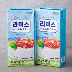 서강 라미스 휘핑크림, 1L, 2개