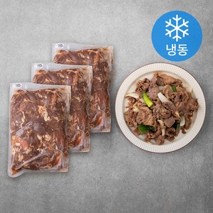 국제식품 미국산 돈목전지 양념육 간장 불고기 3ea (냉동), 3kg, 1박스