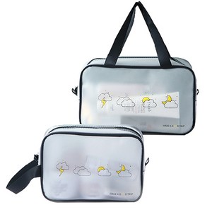 엘듀아 수영 파우치 가방 2종 세트, 혼합색상