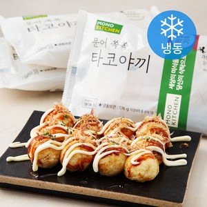 모노키친 문어쏙쏙 타코야끼 (냉동), 176g, 3개