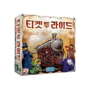 데이즈오브원더 티켓투라이드 보드게임, 혼합 색상, 1개