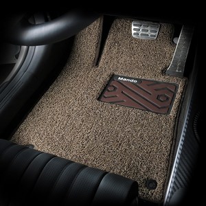만도 엣지 와이드 볼륨쿠션 코일카매트 확장형, 브라운, BMW iX3 G08 F/L 2021년 11월, BMW