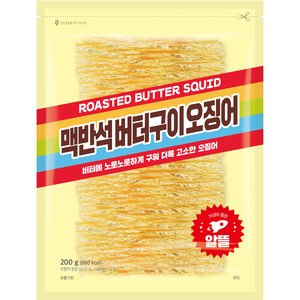 정화식품 맥반석버터구이오징어, 200g, 1개