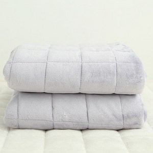 아망떼 소울메이트 플란넬 극세사 침대패드, LILAC