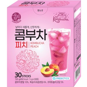 우리차 피치 콤부차, 5g, 30개입, 1개