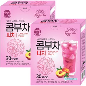 우리차 콤부차 피치, 5g, 30개입, 2개