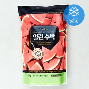 우양 얼린 수박 (냉동), 1kg, 1개