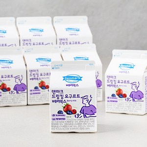 덴마크 드링킹 요구르트 베리믹스, 8입, 275ml