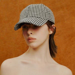 포에지담 Houndstooth check ball cap